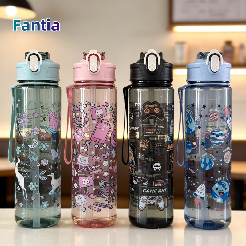 Aquatic Gym - Botol Air 750ml yang Nyaman, Cetak