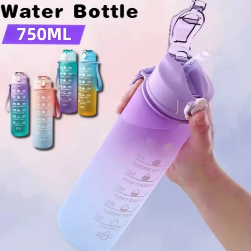 Aquatic Gym - Botol Air Olahraga 750ML dengan Penanda