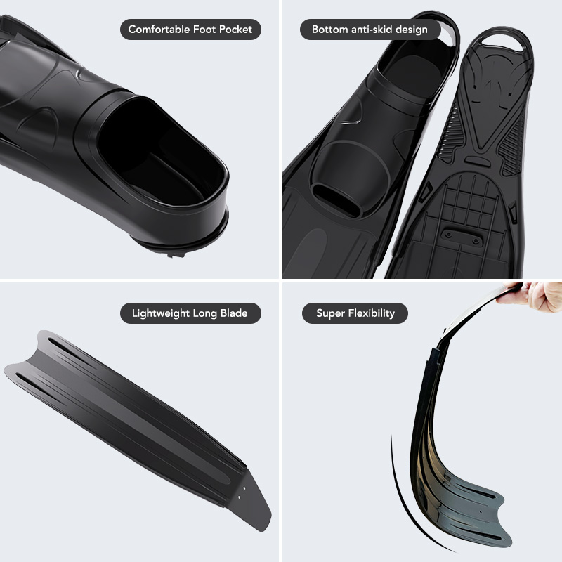 Sirip Selam Full Pocket Long B - Fin Diving Blade ulasan dan harga