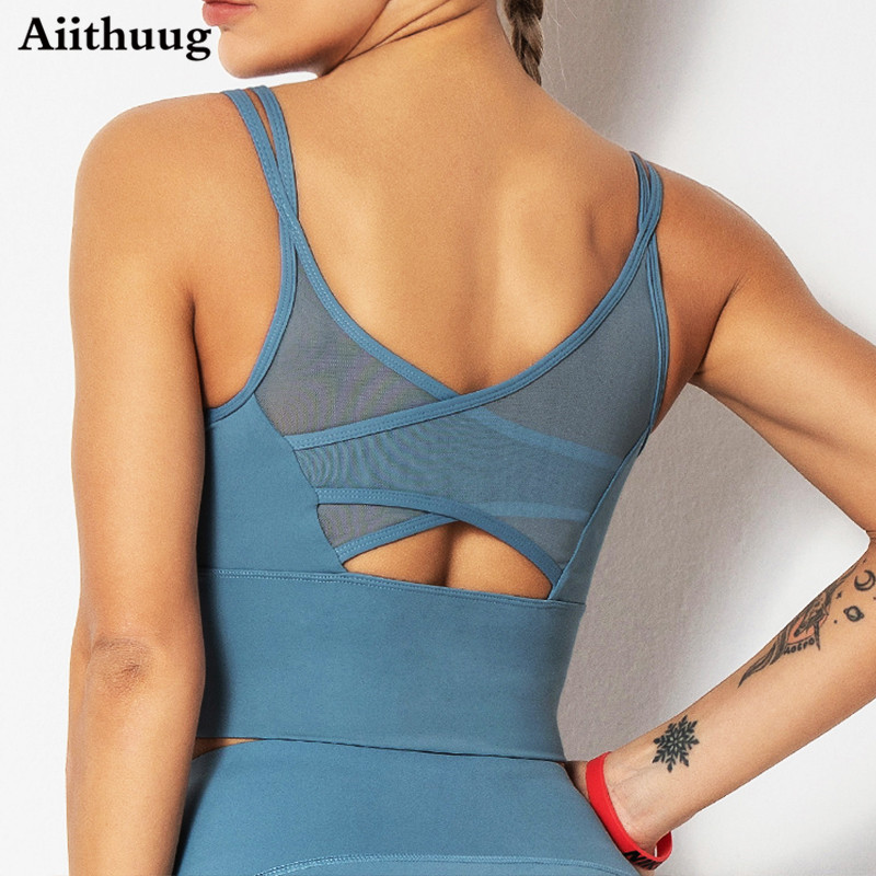 Aiithuug Bra Yoga Kemeja Kebug - Aquatic Gym ulasan dan harga