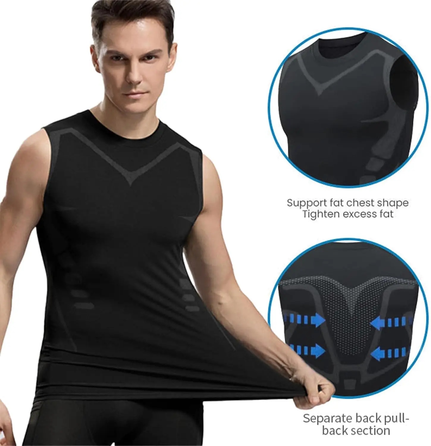 Tank Top Kompresi Pria, Kaos G - Aquatic Gym ulasan dan harga